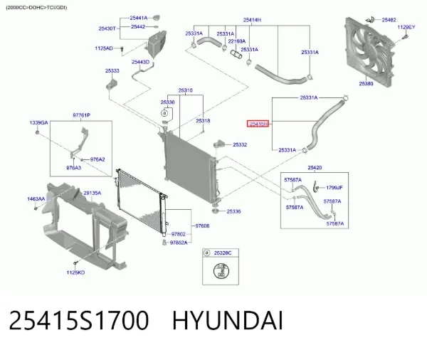  25415S1700 Hyundai/Kia