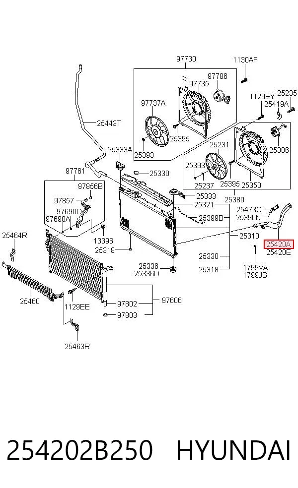  254202B250 Hyundai/Kia