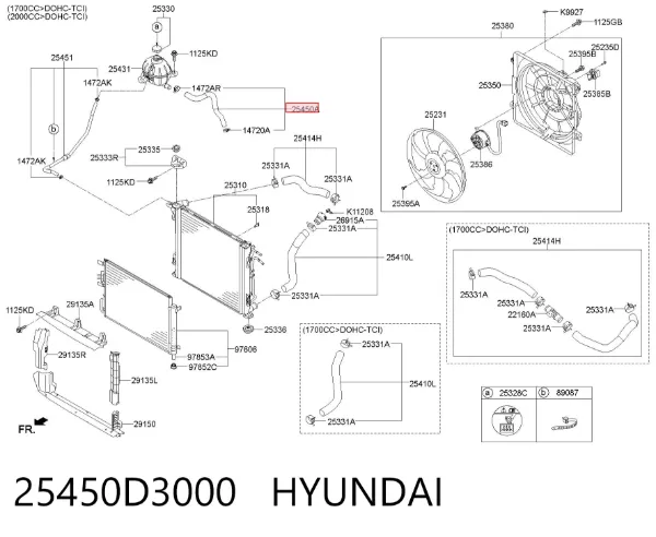  25450D3000 Hyundai/Kia