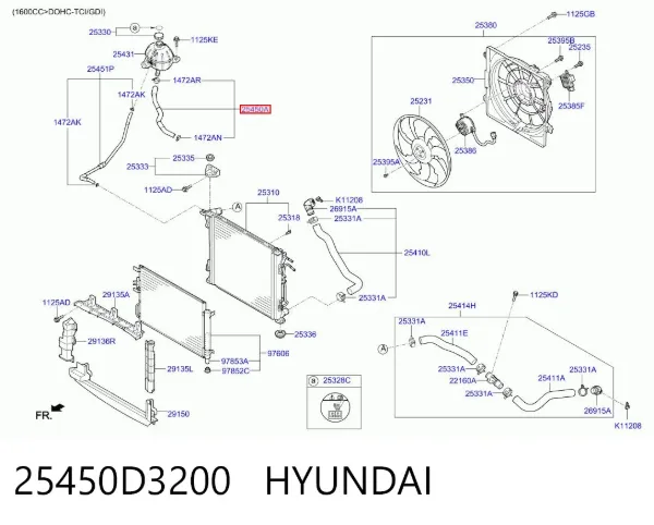  25450D3200 Hyundai/Kia