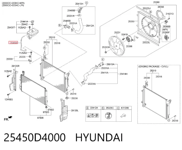  25450D4000 Hyundai/Kia