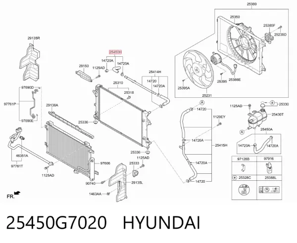  25450G7020 Hyundai/Kia