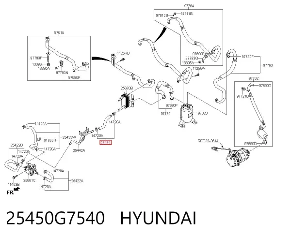  25450G7540 Hyundai/Kia