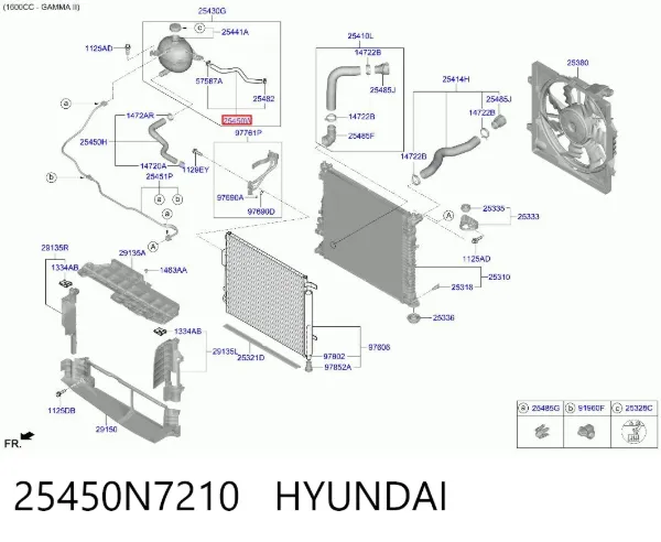  25450N7210 Hyundai/Kia