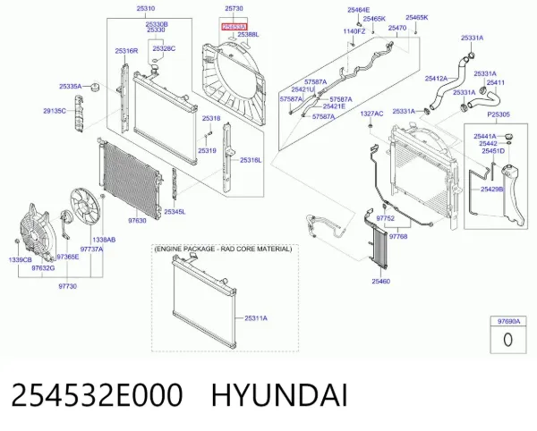  254532E000 Hyundai/Kia