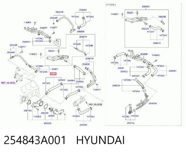  254843A001 Hyundai/Kia