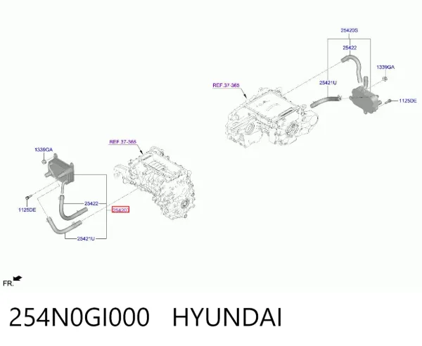 Масляный радиатор 254N0GI000 Hyundai/Kia