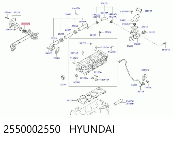 Термостат 2550002550 Hyundai/Kia
