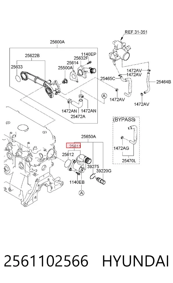  2561102566 Hyundai/Kia