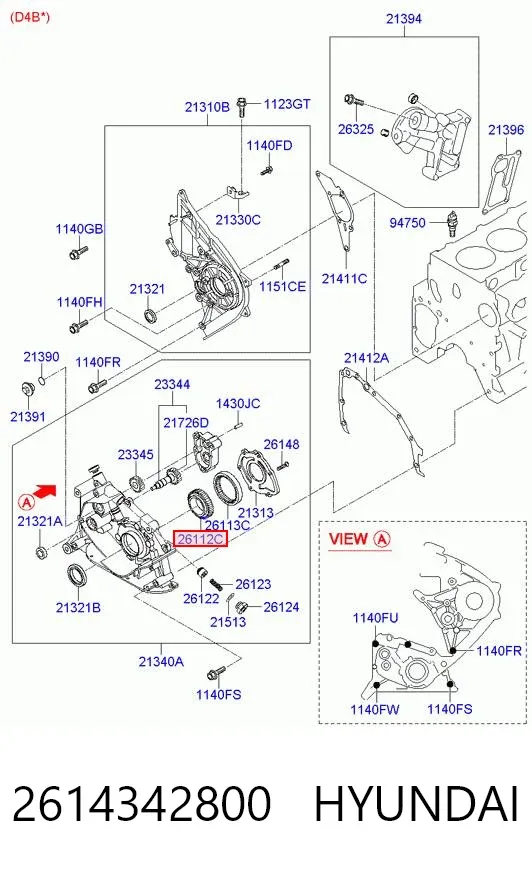  2614342800 Hyundai/Kia