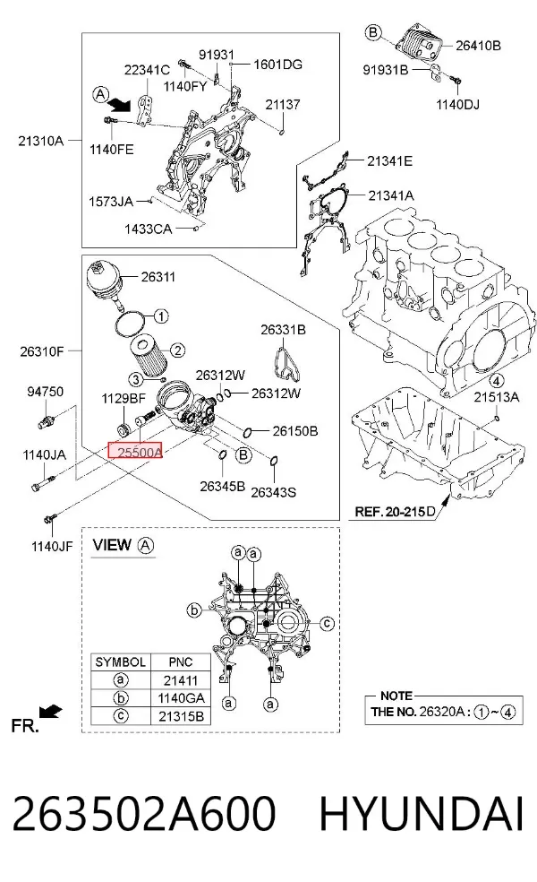  263502A600 Hyundai/Kia