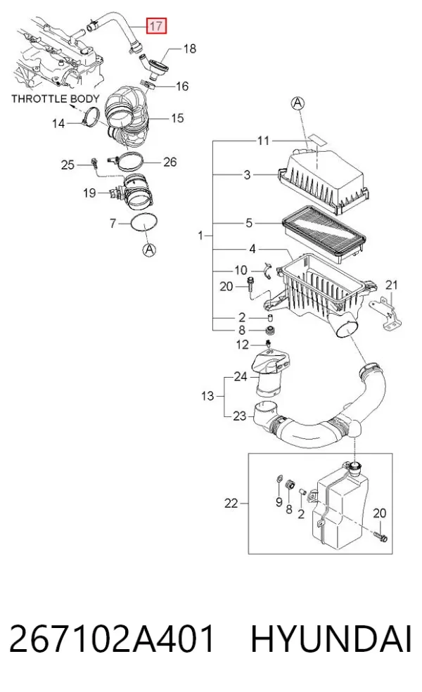  267102A401 Hyundai/Kia