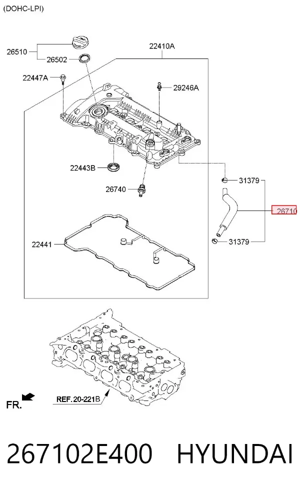  267102E400 Hyundai/Kia