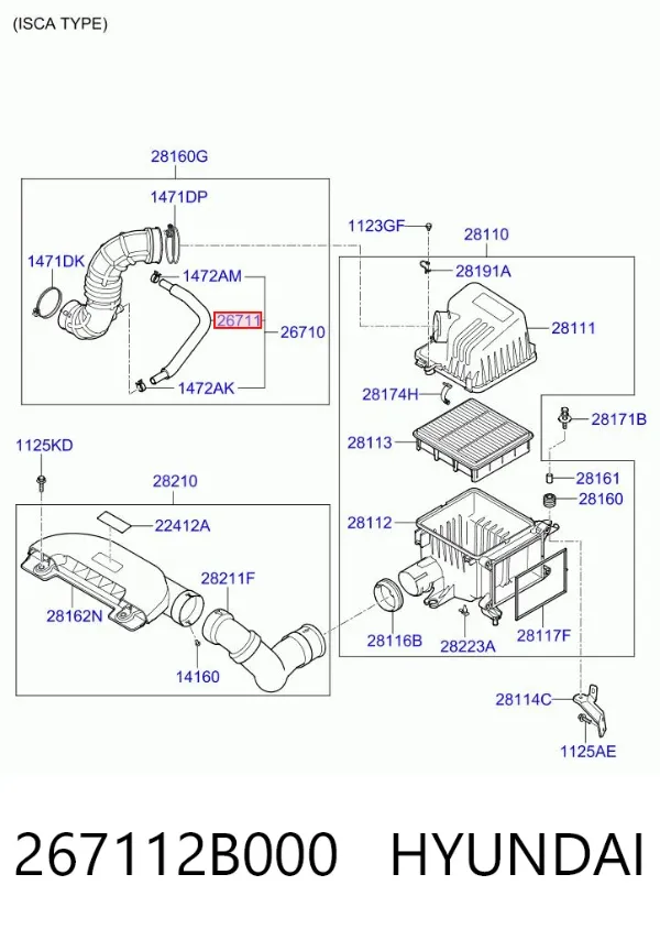 267112B000 Hyundai/Kia