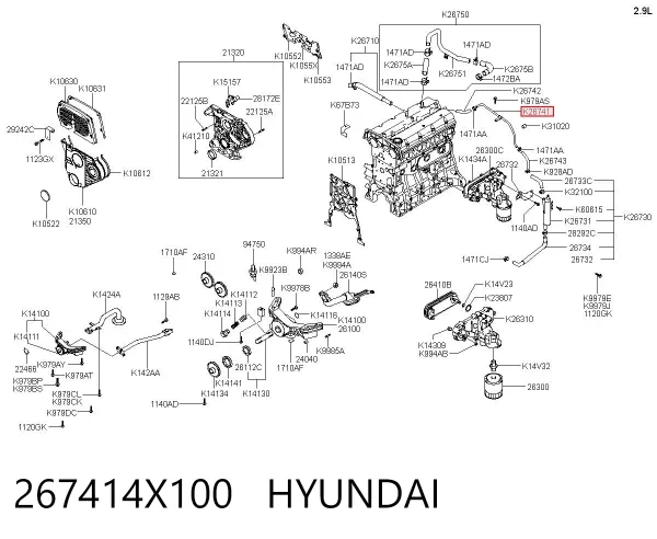  267414X100 Hyundai/Kia