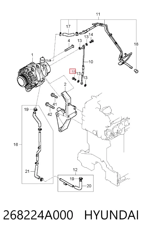 268224A000 Hyundai/Kia