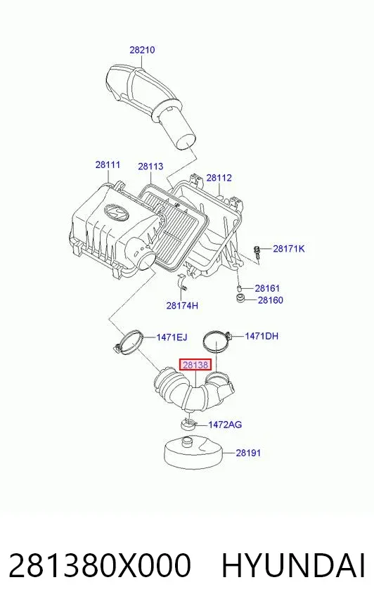 281380X000 Hyundai/Kia
