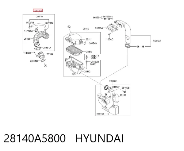  28140A5800 Hyundai/Kia