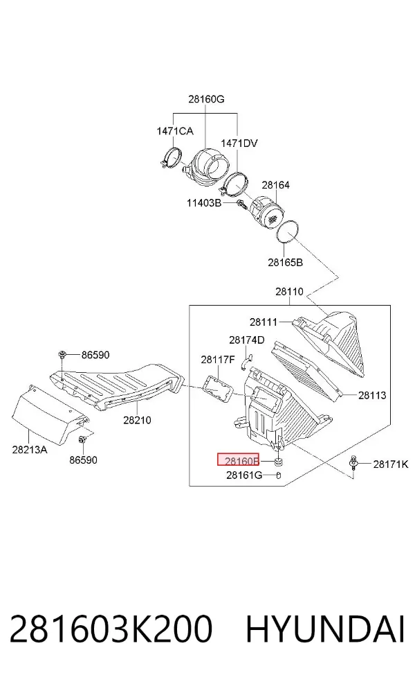  281603K200 Hyundai/Kia
