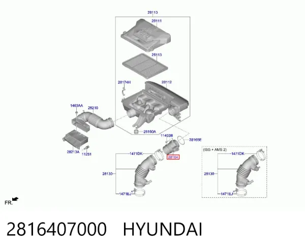 ДМРВ 2816407000 Hyundai/Kia