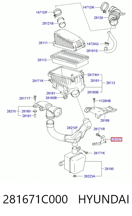  281671C000 Hyundai/Kia
