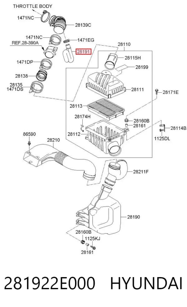  281922E000 Hyundai/Kia