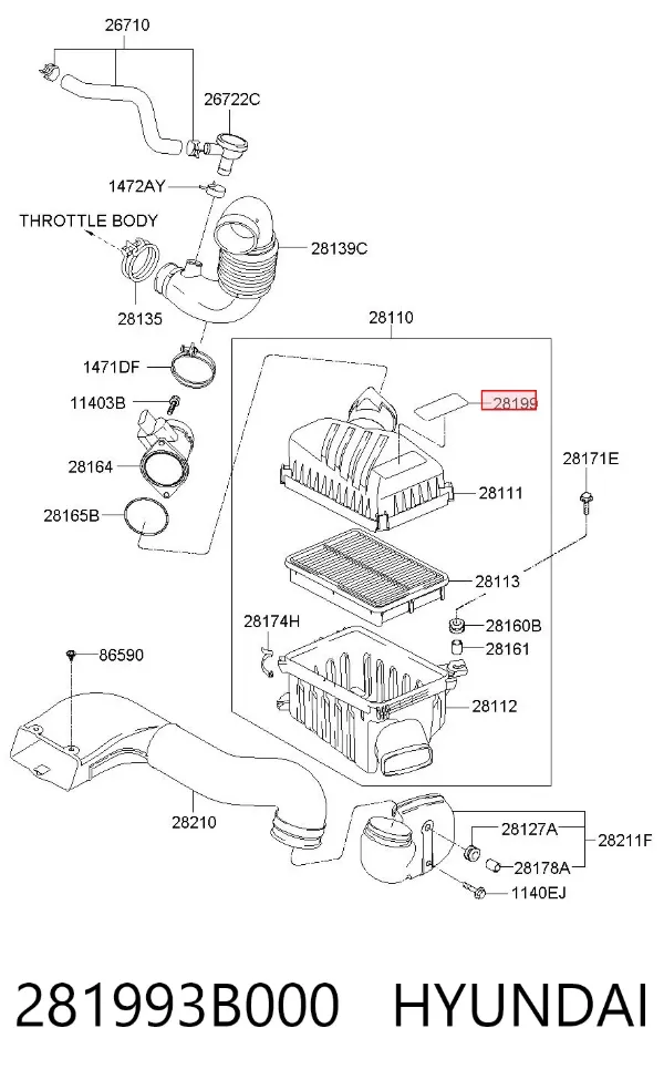  281993B000 Hyundai/Kia
