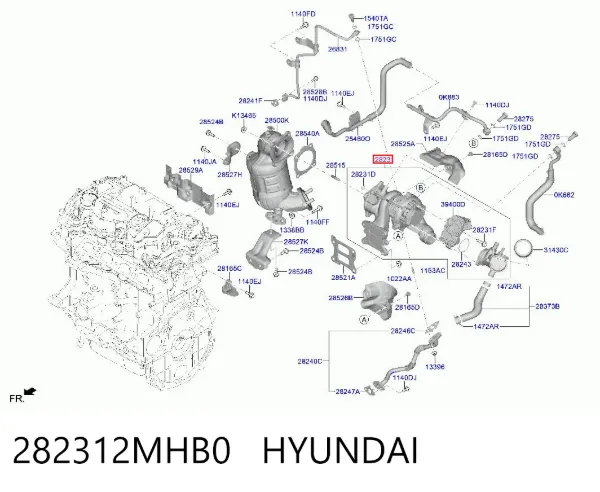 Турбина 282312MHB0 Hyundai/Kia