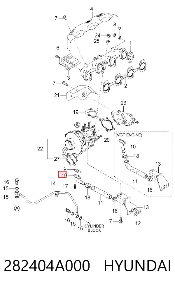  282404A000 Hyundai/Kia
