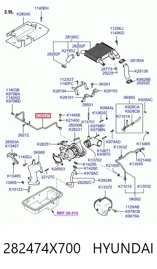  282474X700 Hyundai/Kia