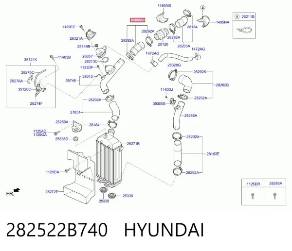  282522B740 Hyundai/Kia