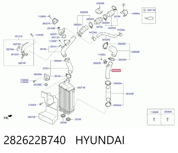  282622B740 Hyundai/Kia