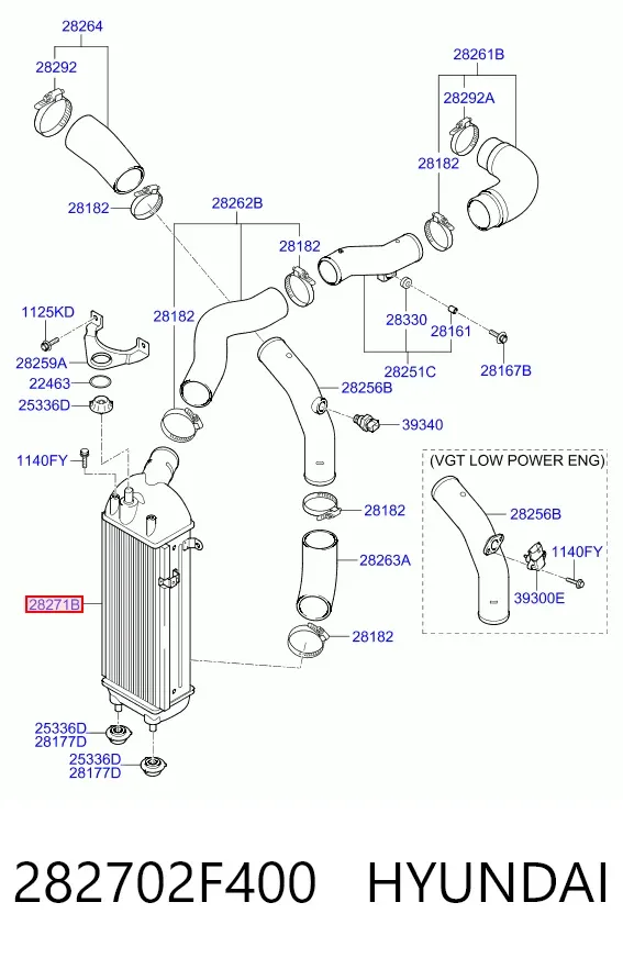 Интеркулер 282702F400 Hyundai/Kia