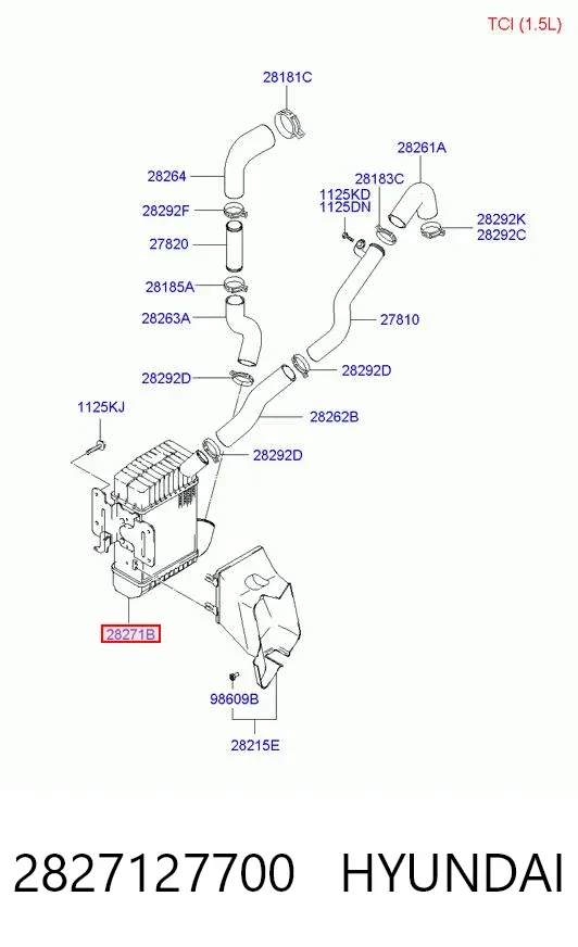 Интеркулер 2827127700 Hyundai/Kia