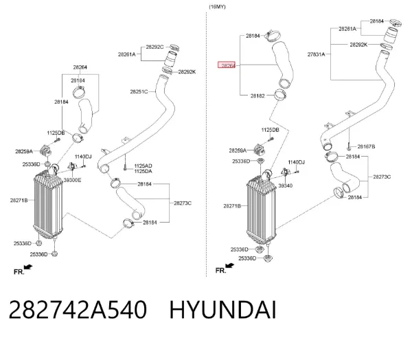  282742A540 Hyundai/Kia