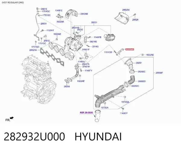  282932U000 Hyundai/Kia