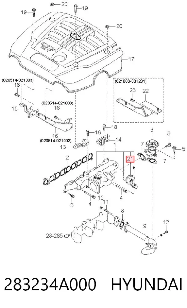  283234A000 Hyundai/Kia