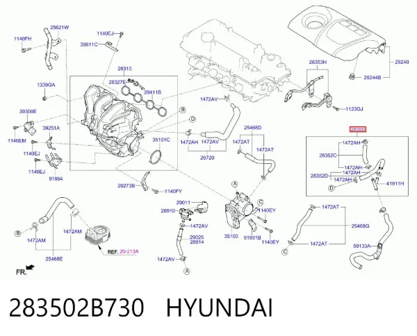  283502B730 Hyundai/Kia