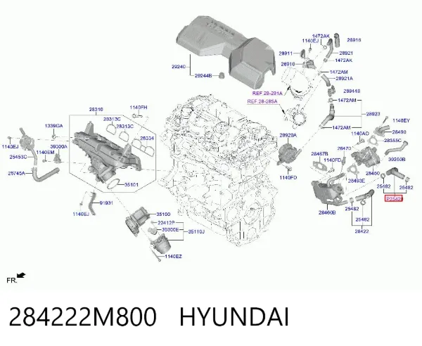  284222M800 Hyundai/Kia