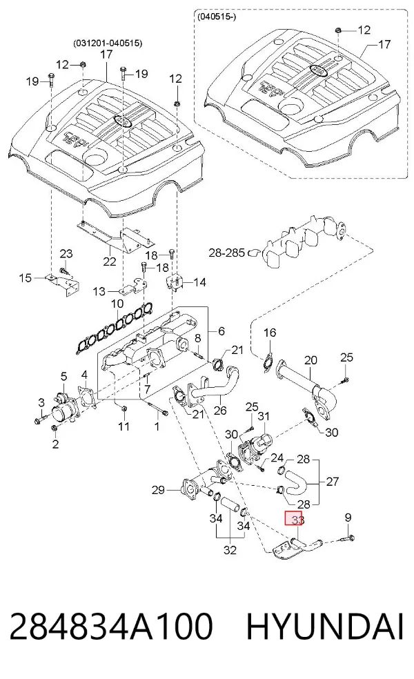  284834A100 Hyundai/Kia