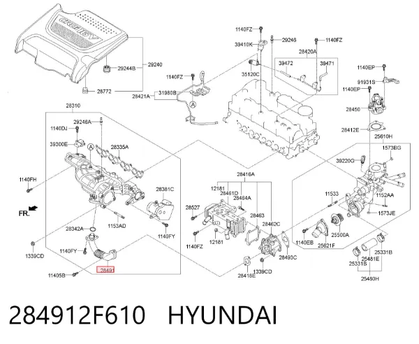 284912F610 Hyundai/Kia