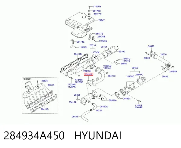  284934A450 Hyundai/Kia