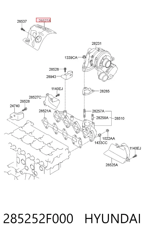  285252F000 Hyundai/Kia