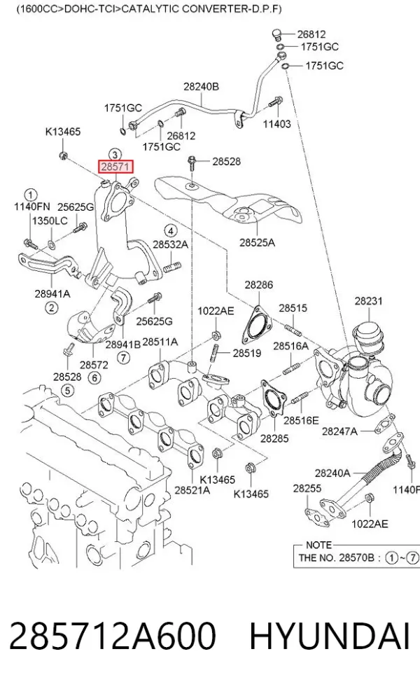  285712A600 Hyundai/Kia