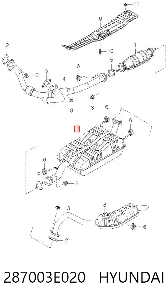  287003E020 Hyundai/Kia