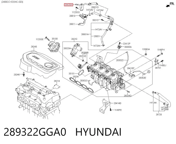  289322GGA0 Hyundai/Kia