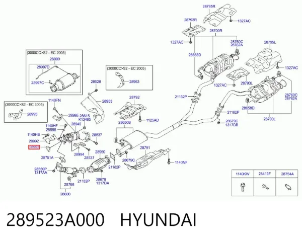  289523A000 Hyundai/Kia