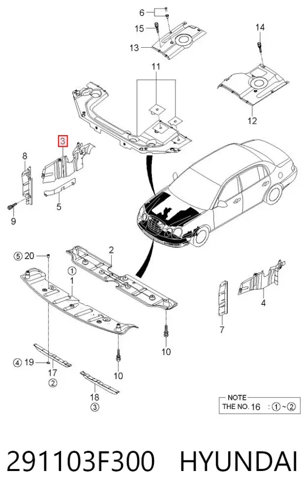  291103F300 Hyundai/Kia