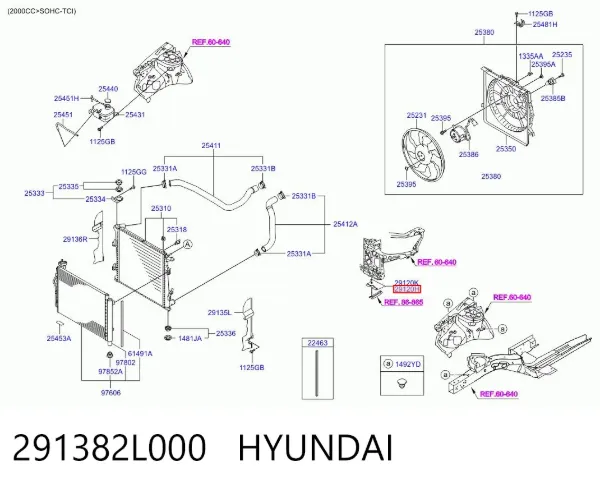  291382L000 Hyundai/Kia