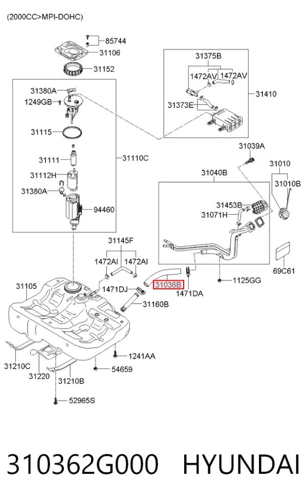  310362G000 Hyundai/Kia